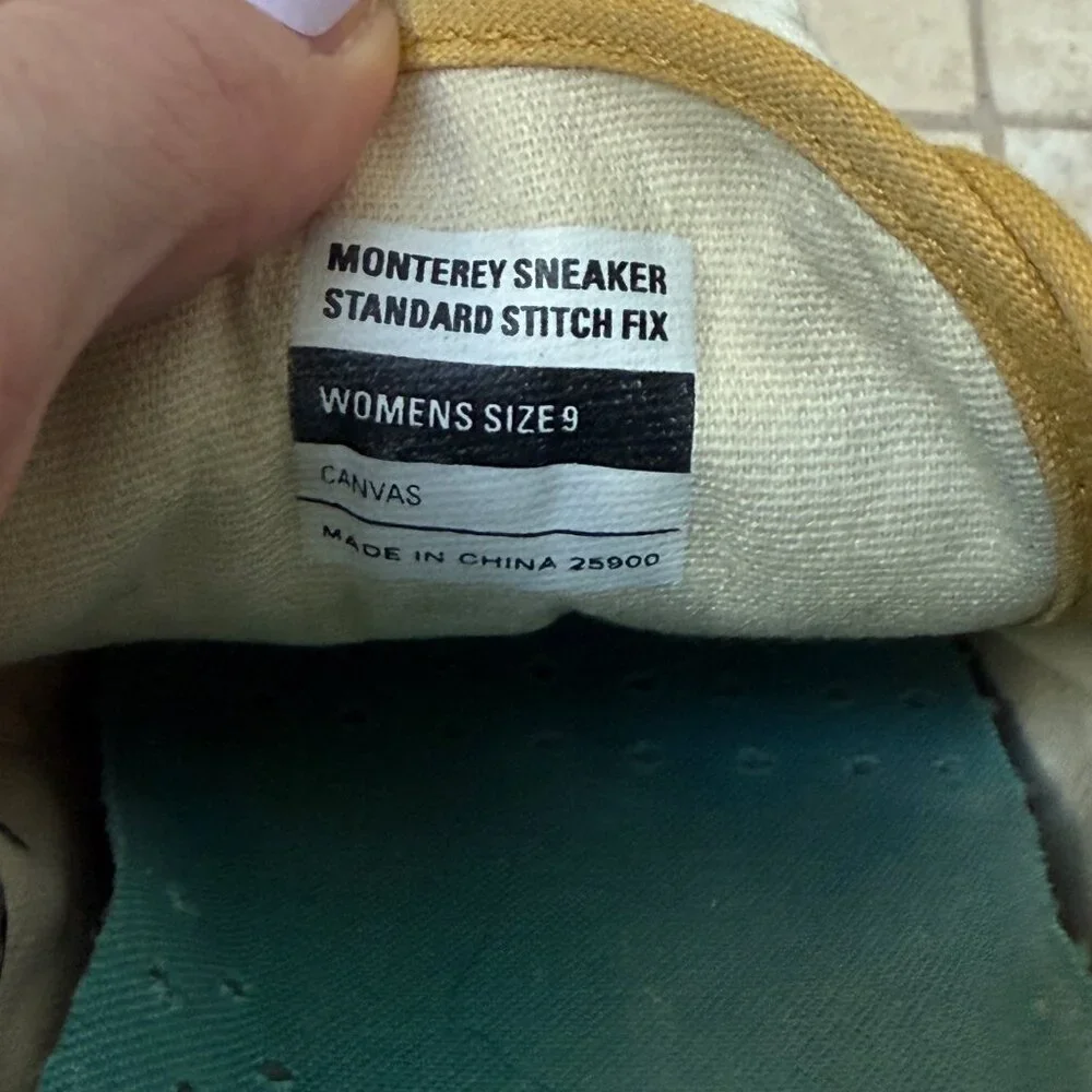 Worn Once! SeaVees Monterey Canvas Lace Up Sneaker, Sz 9, Mustard